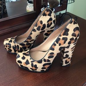 Steve Madden Sarina-L Hidden Platform Pump-Leopard